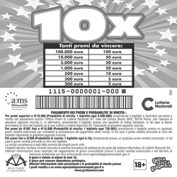 retro Lotteria istantanea 10X