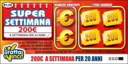 biglietto lotteria istantanea Super settimana 200