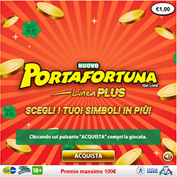 Nuovo Portafortuna Linea Plus 1€ online
