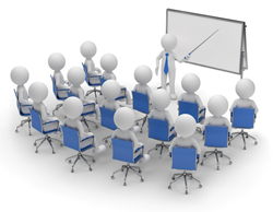Immagine stilizzata di una riunione