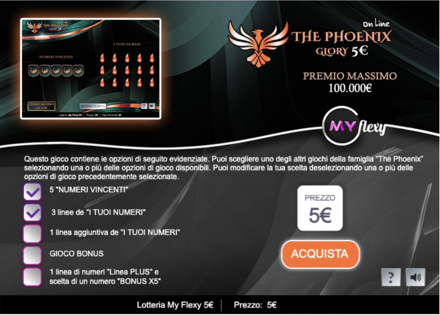 The Phoenix Glory 5€ online